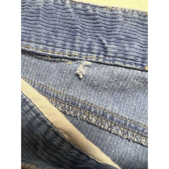 Vintage Nautica Corduroy Blue Jeans Stretch 32 X 28 Bootcut - Picture 7 of 10